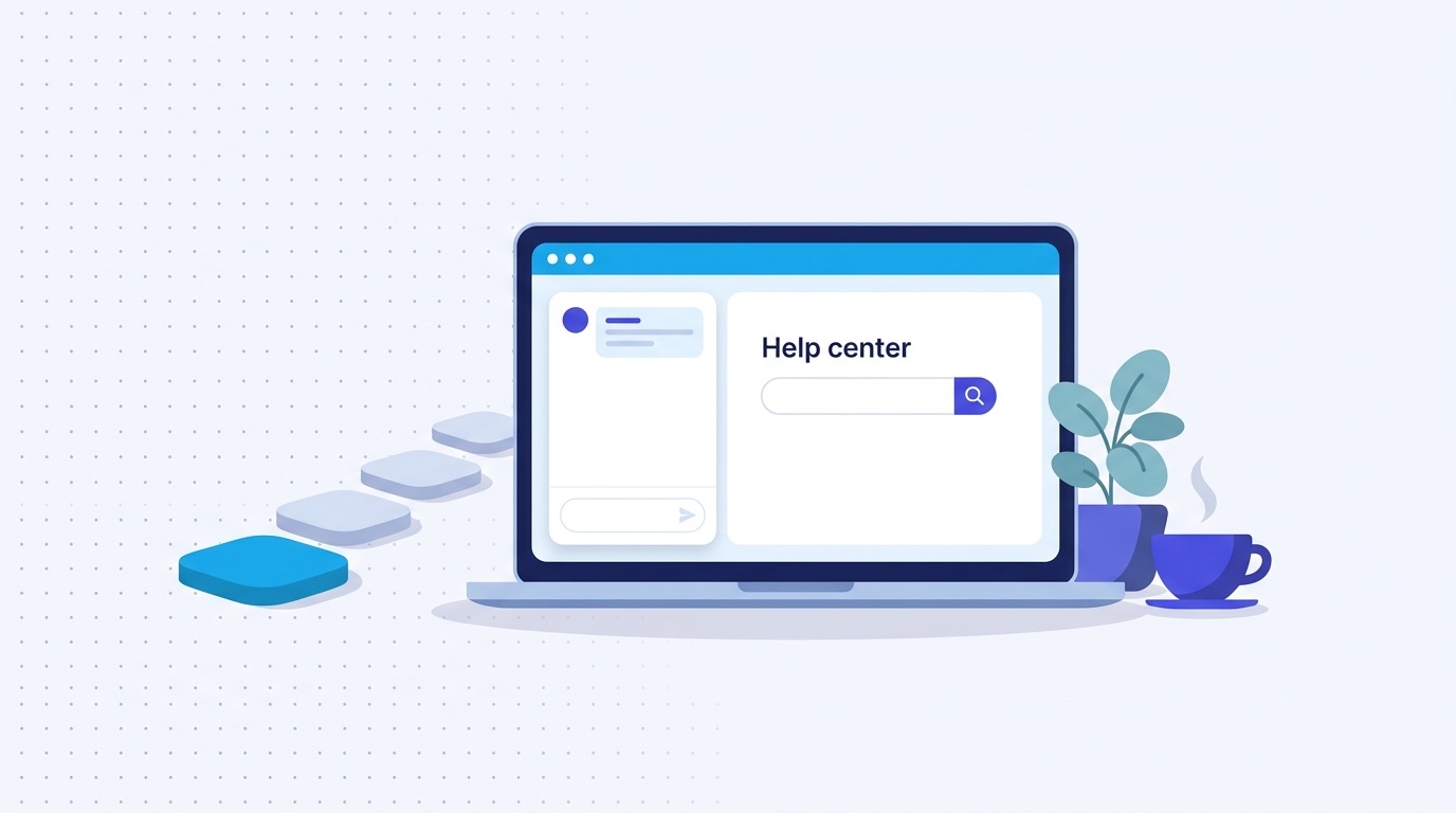 A small startup team answering customer support on a free help desk plan